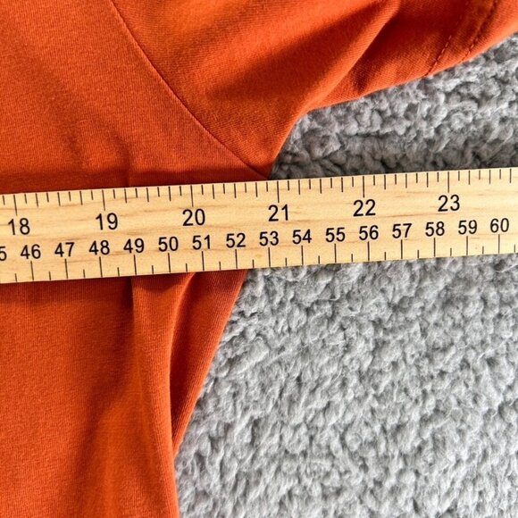 Criquet Mens Polo Shirt Large Burnt Orange Pima Cotton Slim Fit Top - Picture 3 of 10